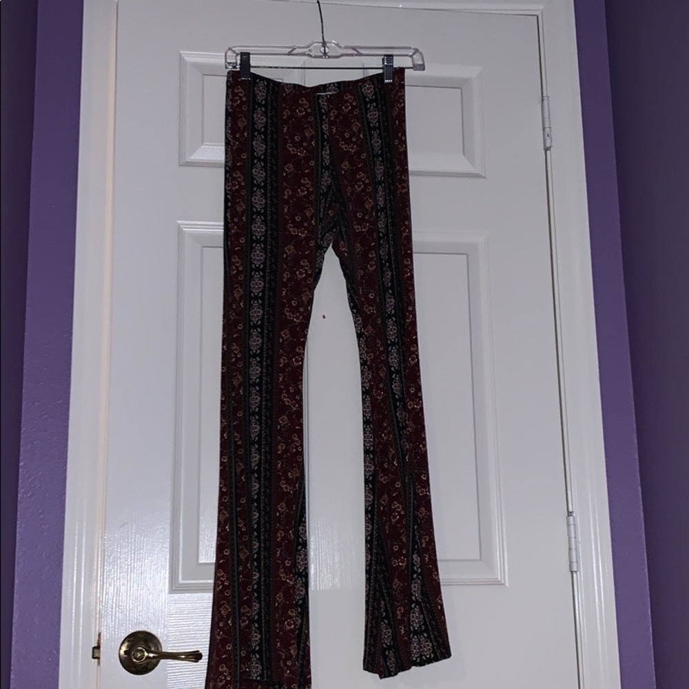 Floral Boho flare pants